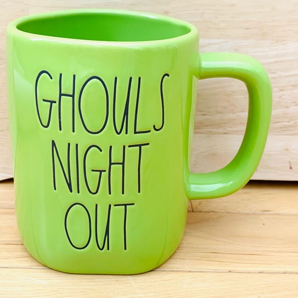 Rae Dunn green GHOUL’S NIGHT OUT mug - Picture 1 of 11